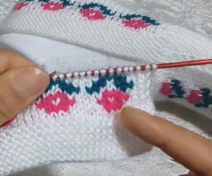 Şiş Örgüsü Jakarlı Motif Yapımı – Videolu Anlatım
