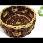 Gazete Kağıtları Kullanarak Örgü Sepet Yapımı - Videolu Anlatım