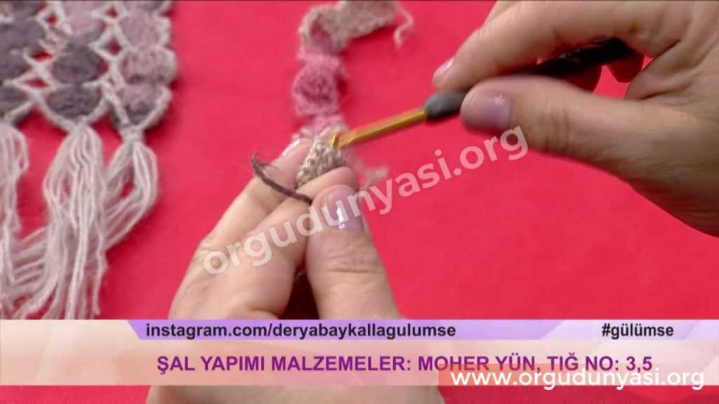 Derya Baykal Tığ İşi Şal Modelleri