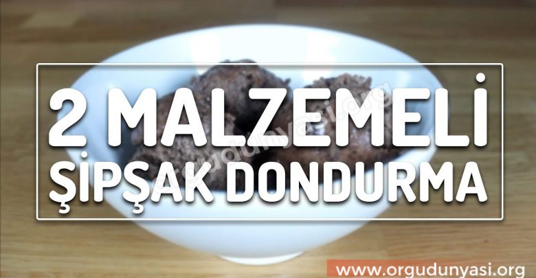 2 Malzemeli Kakaolu Dondurma Tarifi