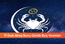 Photo of 17 Ocak Akrep Burcu Günlük Burç Yorumları