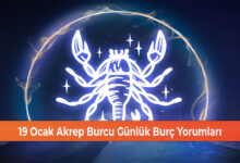 Photo of 19 Ocak Akrep Burcu Günlük Burç Yorumları